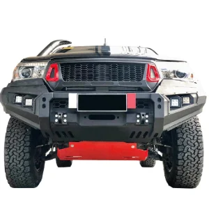 4X4 Pickup Car Offroad Accessories Black Steel Front Bumper Bull Bar for Toyota Hilux Revo Vigo Rocco