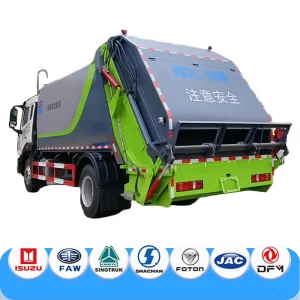 China Factory Price 12cbm 240HP Compact Garbage Truck Dump Special Purpose Truck Hot Selling Garbage Truck 4X4 Left LHD/Rhd Hand Drive Compactor Garbage Truck