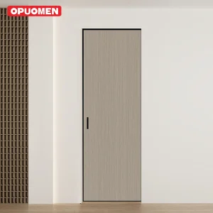 Interior Sliding Wooden Pocket Door Slim Frame Frameless Pocket Telescope Sliding Door