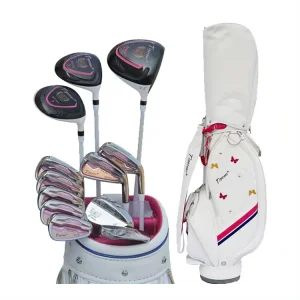 China Manufacture Wholesale Custom Golf Clubs Set Right Handed Titanium Heads Graphite Steel Shafts CNC Milled Face Urethane