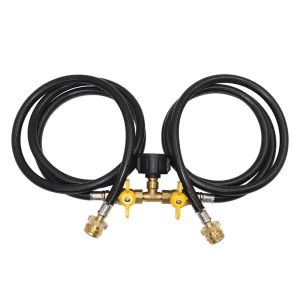 Y-Splitter Dual Propane Tank Converter Adapter Hose