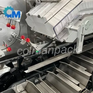 Linha de embalagem de cartuchos totalmente automática para alimentos, medicamentos e produtos químicos diários