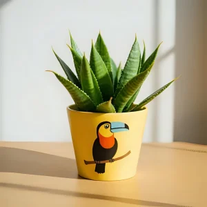 Cheap Colorful Toucan Ceramic Succulent Planter for Modern Indoor Tropical Home Decor VDLK4557 Suppliers, Factories