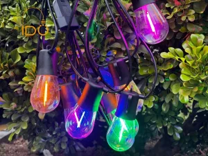 Solar-Powered LED Outdoor String Lights for Park Path Lighting