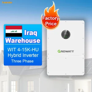 Growatt 3 Phase Solar Hybrid Inverter 8kw 10kw 12kw 20kw Solar DC to AC Power Inverter