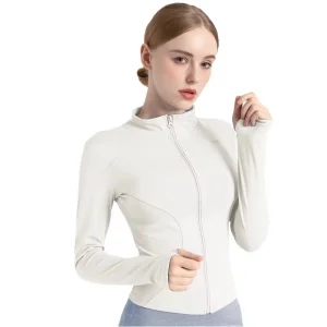 S001 Hot Sale High Eelasticity Stand Collar Slim Fit Fitness Suit Slimming Yoga Leggings Sports Jacket Quick Drying Yoga Set