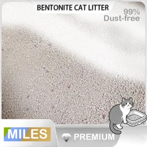 Arena de Bentonita Natural para Gatos, Esencial para la Limpieza de Mascotas