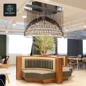 Luxurious Exquisite Stainless Steel Customized Eco-Friendly Decorative Light for Commercial Hall Restaurant
