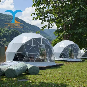 Luxury Hotel Igloo Dome Tent House Waterproof Glamping Tent Safari Glass Geodesic Dome Kit Glamping 6m Dome Tents House