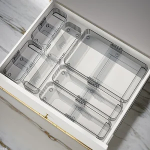 Household Plastic Drawer Organizer for Kitchen, Living Room