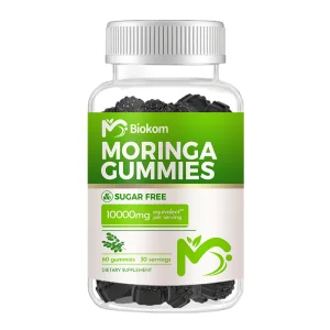 China Manufacturer Wholesale OEM Private Label Vegan 200mg Moringa Leaf Extract Gummy Supplement For Antioxidant