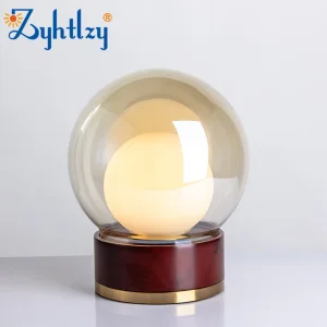Modern Nordic Fashion Art Glass LED Table Lamp
