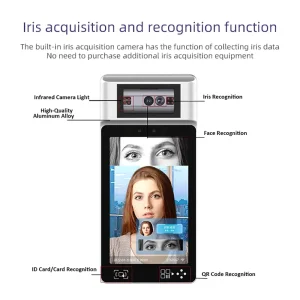 Multi-Biometric Verification Face / Fingerprint / Card / Iris Attendance System Facial Recognition