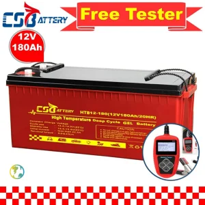 Csbattery 12V180ah Fast Charge Gel Battery for Golf-Carts/Boats/Electric-Vehicles/Electric-Wheelchairs/Vs: Exide/Leoch/Ali