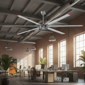 Industrial Low Profile Ceiling Fan for Large Warehouses