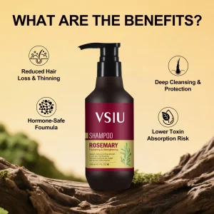 Vsiu Strengthening Anti-Hair Loss Shampoo with Rosemary and Mint