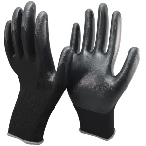Nmsafety Nitrile Coated Industrial Hand Labor Protective Safety Work Gloves for Construction Garden
