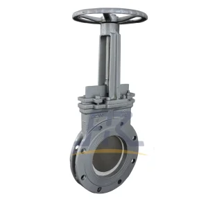 Wafer/Flanged Carbon Steel Ceramic Lined Slurry Knife Gate Valve for Slag Discharging