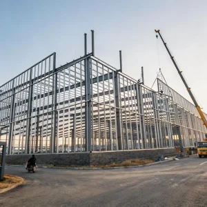 Steel Structure Workshop for Southeast Asia Industrial Park Construction