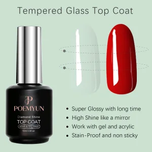 Poemyun Clear Colors Platinum Top Coat Gel Polish