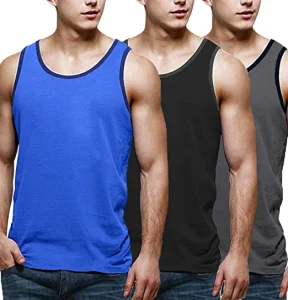 Men Tank Tops Workout Gym Shirts Muscle Tee Bodybuilding Fitness Sleeveless T Shirts