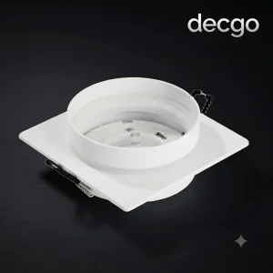 Habitação de Downlight Quadrada Branca Premium Gx53 para Iluminação de Teto Arquitetônica Elegante