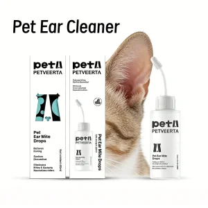 OEM 60ml Pet Ear Cleaner for Pets Mite Control and Bacteria Elimination
