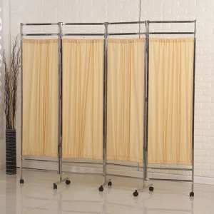 Foldable Hospital Furniture Medical Screen Shelter Mobile Privacy Screen Divider