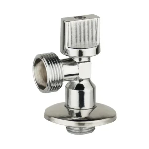 China Brass Angle Valve with Chrome Plate and Rosette