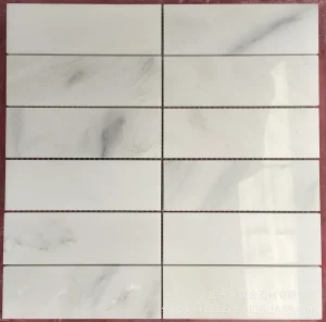 New Design Eastern White Marble Mosaic Veneer for Decor Home