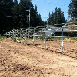 C Pile Ground Mount Solar Panel Bracket Structure for PV Power Plant Installation