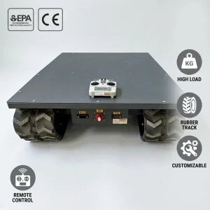 Electric Powered Remote Control Tracked Undercarriage Heavy Duty Crawler Chassis Load Capacity PLC Core Components RUIBOTE Brand