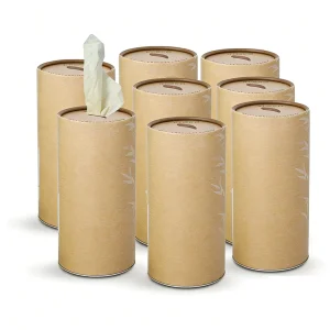 Custom Brand Alphabet American Brown Tone Paperboard Packaging Cigar Case Round Box for Retail Counter