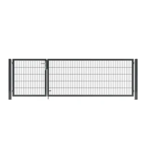1688 Factory High Strength Double Wire Mesh Gate with Anti Corrosion Coating for Industrial Zone