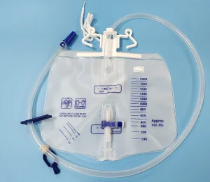 Disposable Urine Drainage Collection Bag with Needle Free Sampling Port