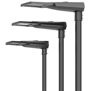 Corpo de Alumínio Fundido IP66 Iluminação LED para Estacionamento à Prova d'Água Instalação Fácil Lâmpadas de Rua para Cidades Inteligentes Habitação Vazia