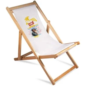Adjustable Folding Wooden Beach Chair