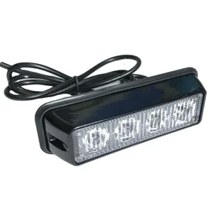 12V 24V 4 Led Strobe Warning Light Bar