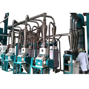 Professional Manufacture Automatic Running 30t/24h Maize Flour Mill Milling Machine