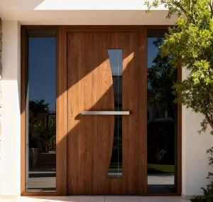Heavy-Duty Aluminum Armored Security Entrance Door for Villas/Apartments Modern Anti-theft Outdoor Exterior Door Smart