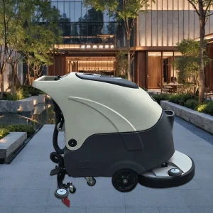 Multi-Angle Articulating Floor Scrubbing Head Machine for Corner Cleaning in Garages