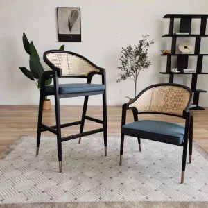 Modern Rattan Wood Folding Wicker Chairs