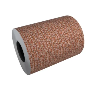 Brick Grain Steel PPGI Printing Brick Stone Pattern Plate Customized Color Metal Prepainted Galvanized Steel Coils