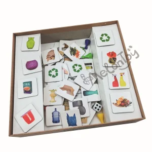 Strategy Board Games Educational Color Game Foldable Garbage Sorting Card Game