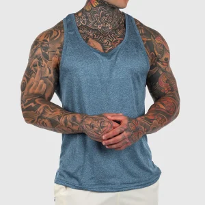 Men Sleeveless Gym Training Athletic Workout Shirts