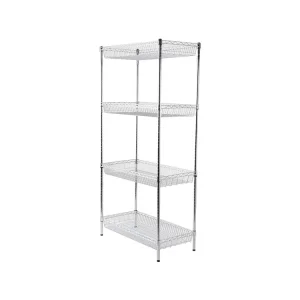 AMJ Nsf Wholesale Supermarket Wire Rack Shelving Chrome Plated Storage Racks Wire Basket Shelves