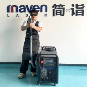 Portable Pulse Laser Cleaning Machine for Metal Rust Removal Wood Paint Stripping