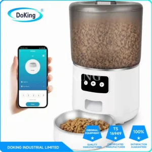 Wellfine Portable Smart Pet Feeder 1.5kg USB Dry Food Dispenser 4L