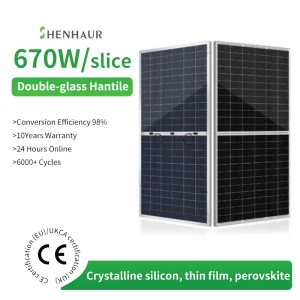 SHENHAUR for LONGi 670W HJT HIBC Double Glass