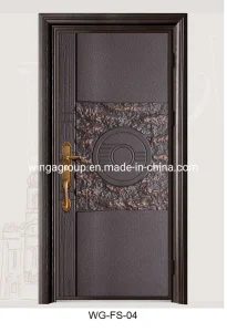 Single Africa Blast Resistant Security Steel Metal Door Wg-Fs-04